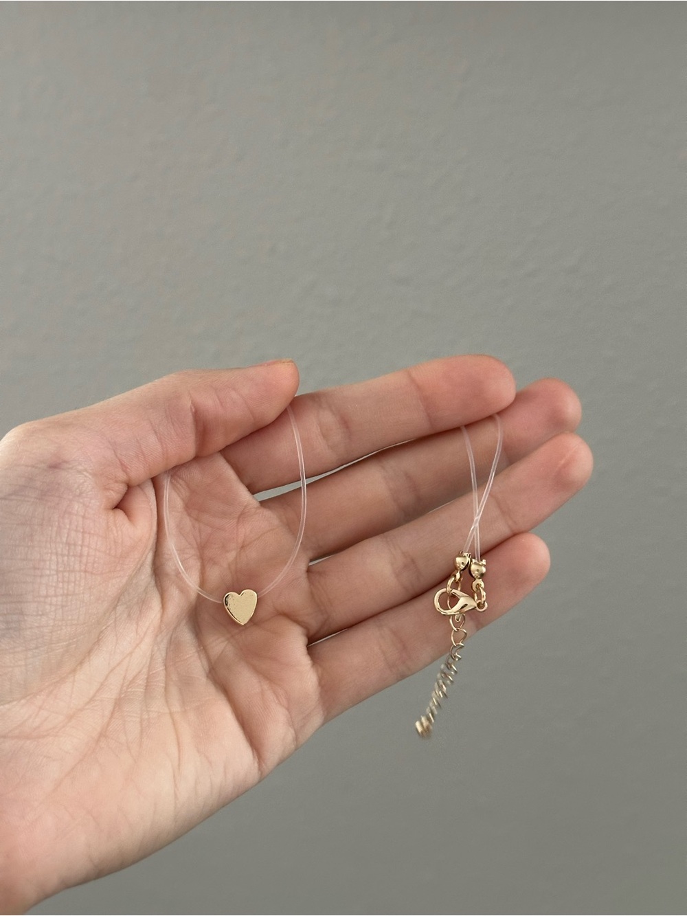 Gold Heart Pendant Choker Necklace - Picture 2 of 4
